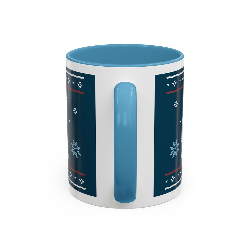 Tasse Thème Echecs pour l'hiver - Turquoise