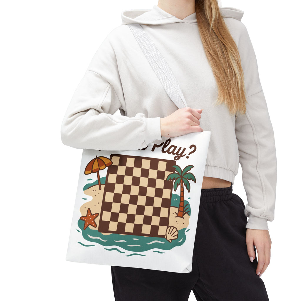 Chessboard at the Beach Tote Bag