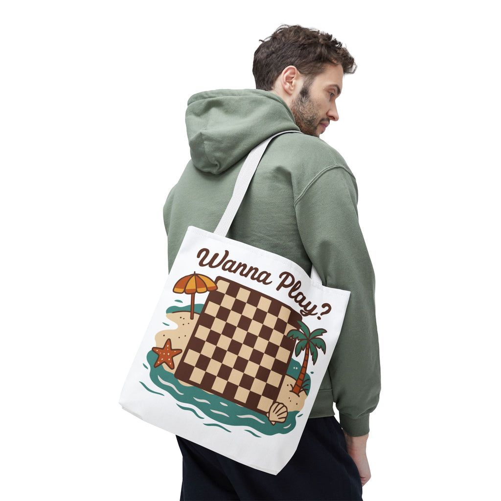 Chessboard at the Beach Tote Bag