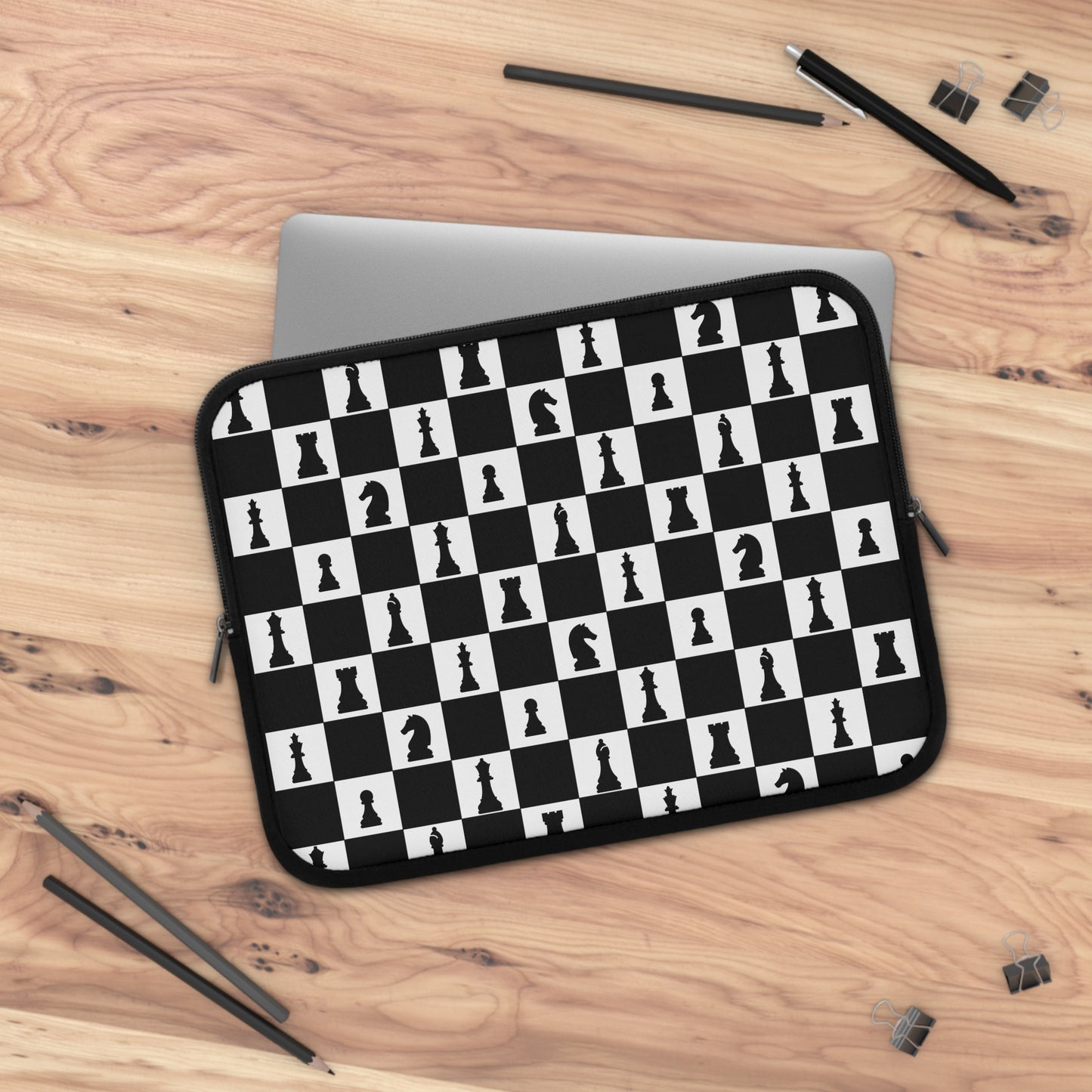 Chess Pattern Laptop Sleeve