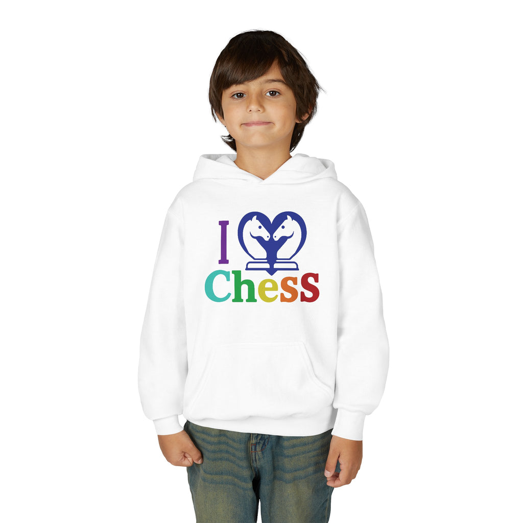 I Love Chess Youth Hoodie