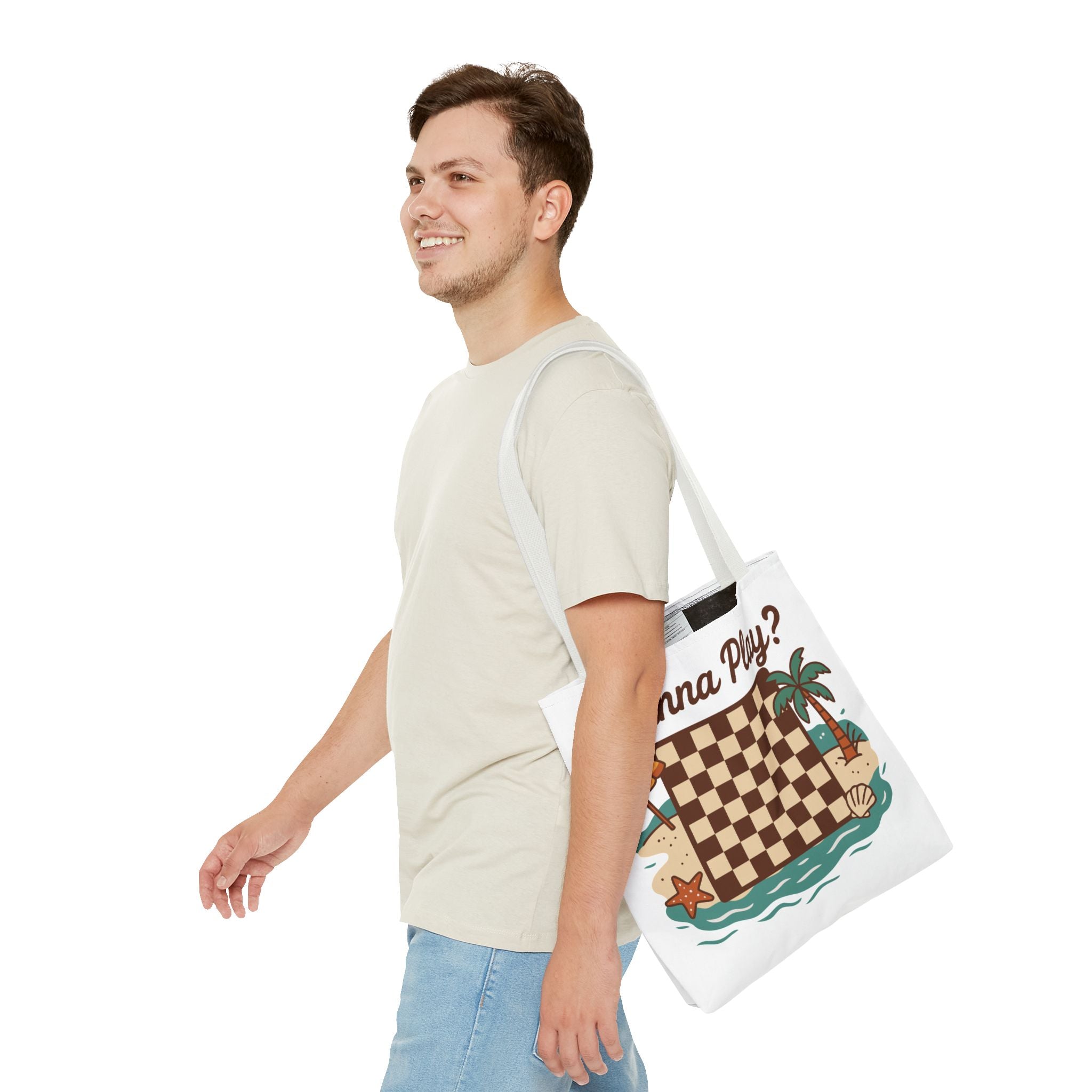 Chessboard at the Beach Tote Bag