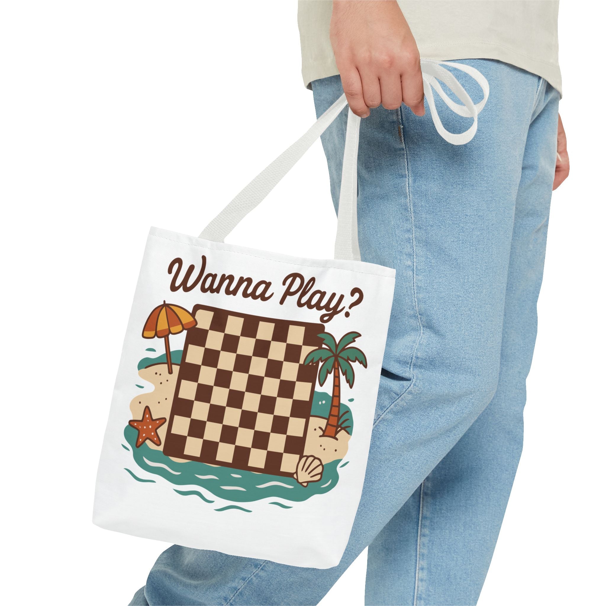 Chessboard at the Beach Tote Bag