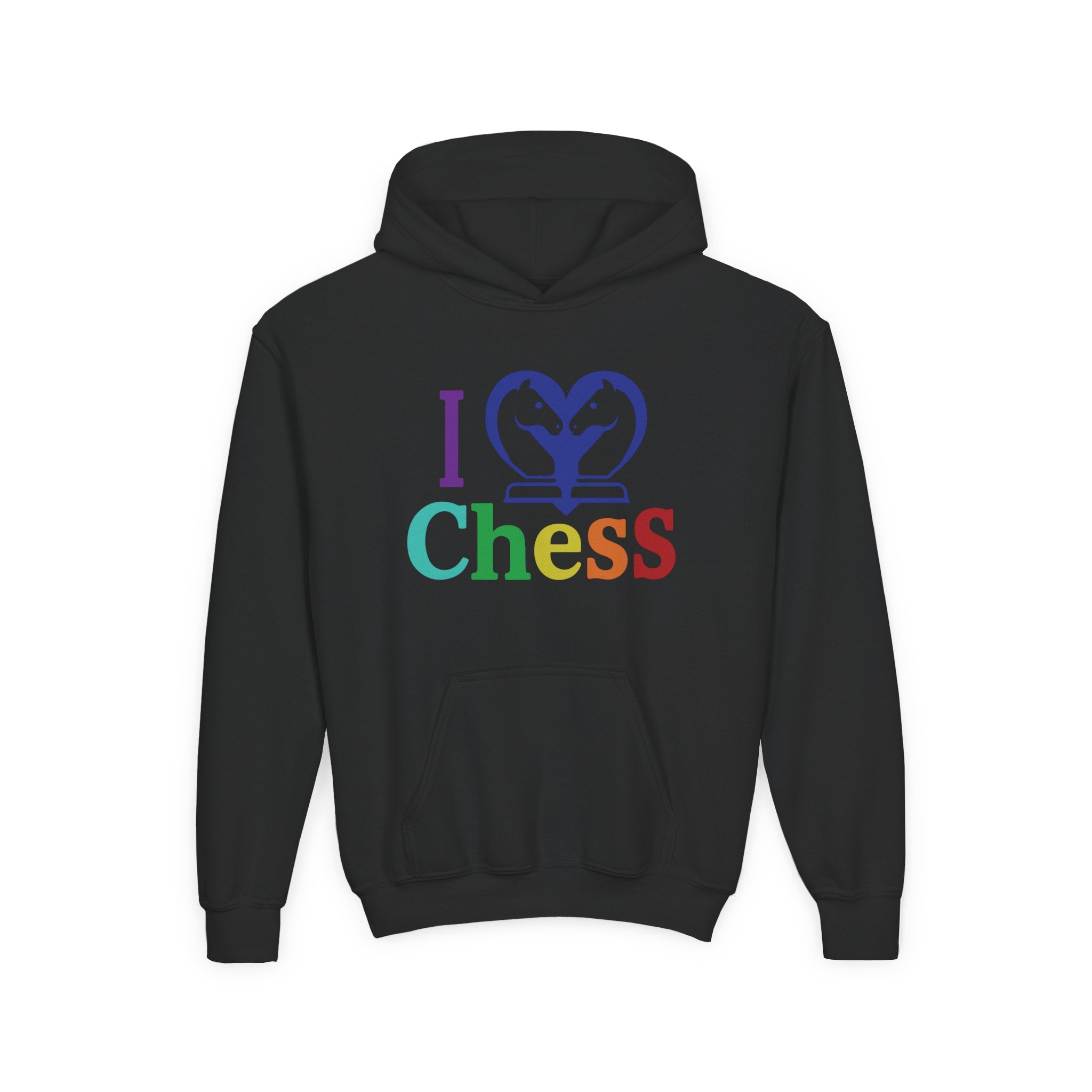 I Love Chess Youth Hoodie