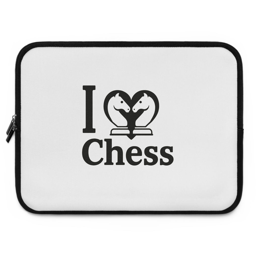 I Love Chess N&B Laptop Sleeve