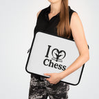 I Love Chess N&B Laptop Sleeve