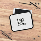 I Love Chess N&B Laptop Sleeve