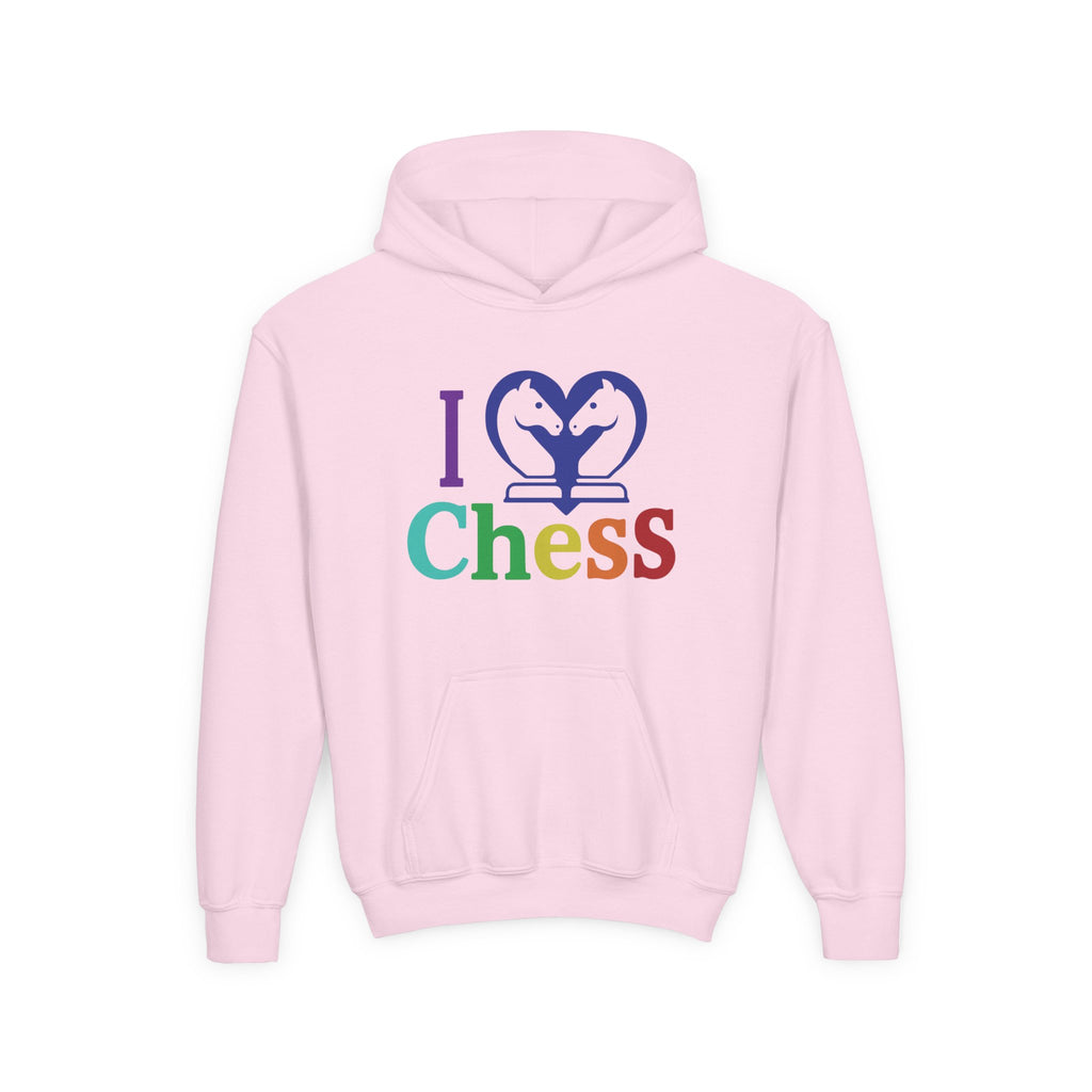 I Love Chess Youth Hoodie