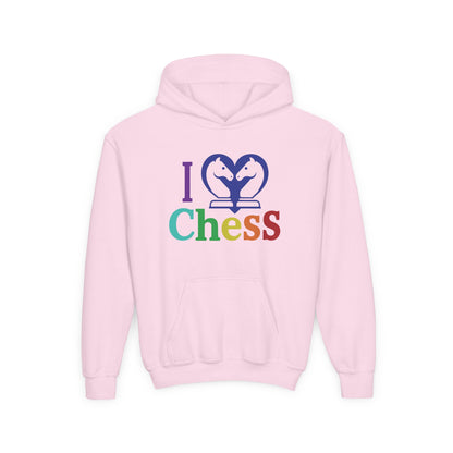 I Love Chess Youth Hoodie