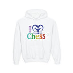 I Love Chess Youth Hoodie