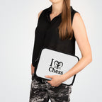 I Love Chess N&B Laptop Sleeve