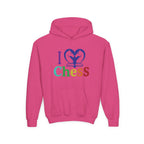 I Love Chess Youth Hoodie