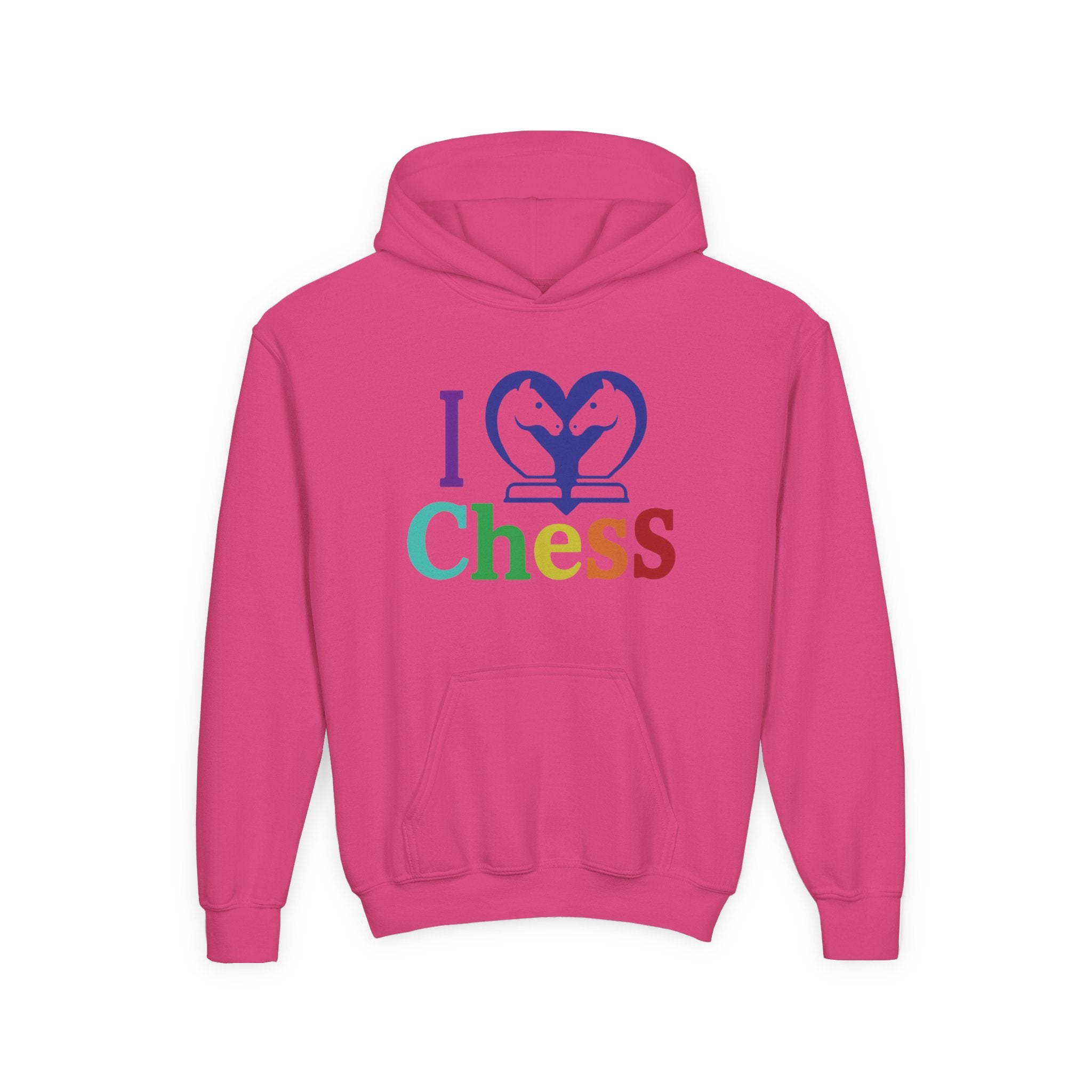 I Love Chess Youth Hoodie