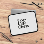 I Love Chess N&B Laptop Sleeve