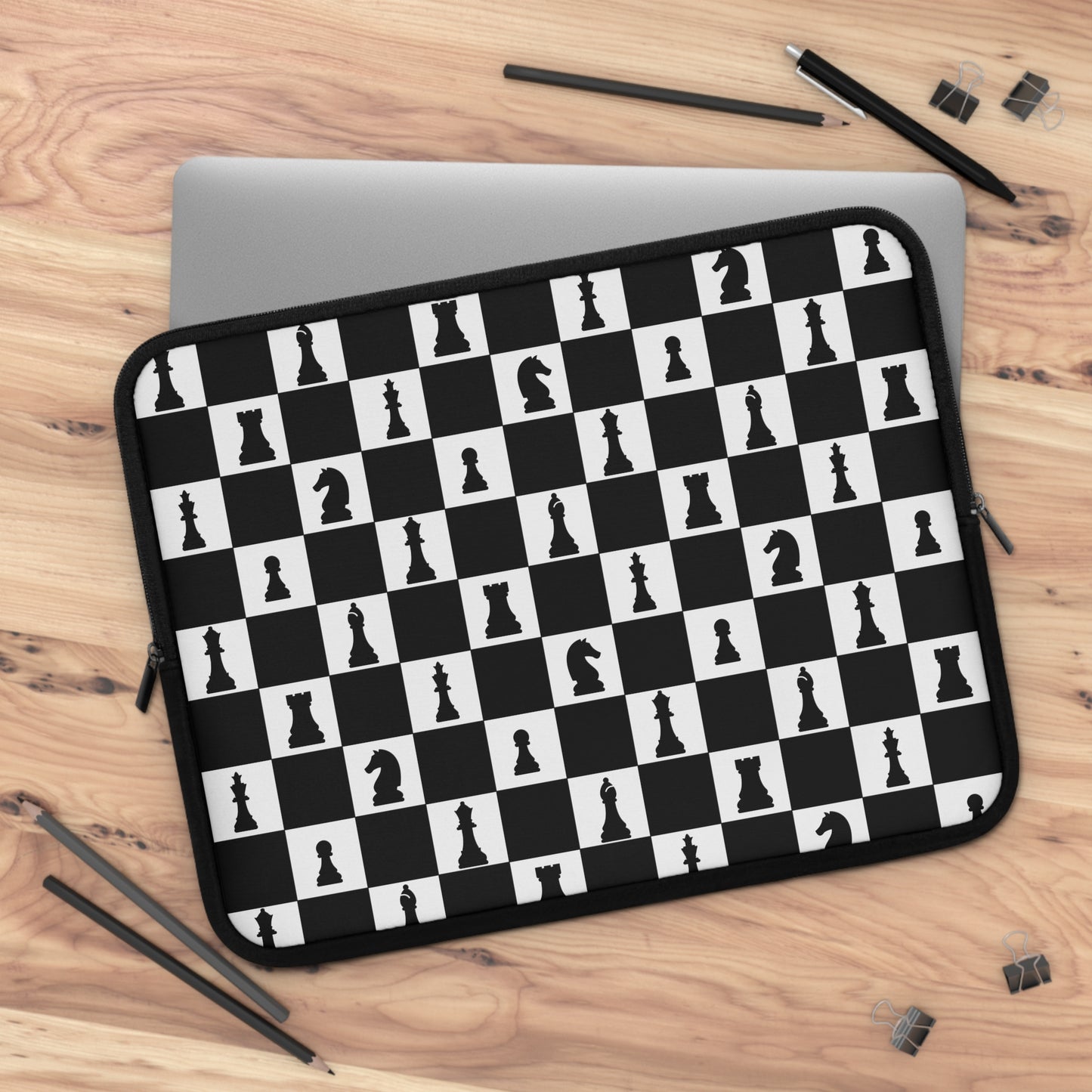 Chess Pattern Laptop Sleeve