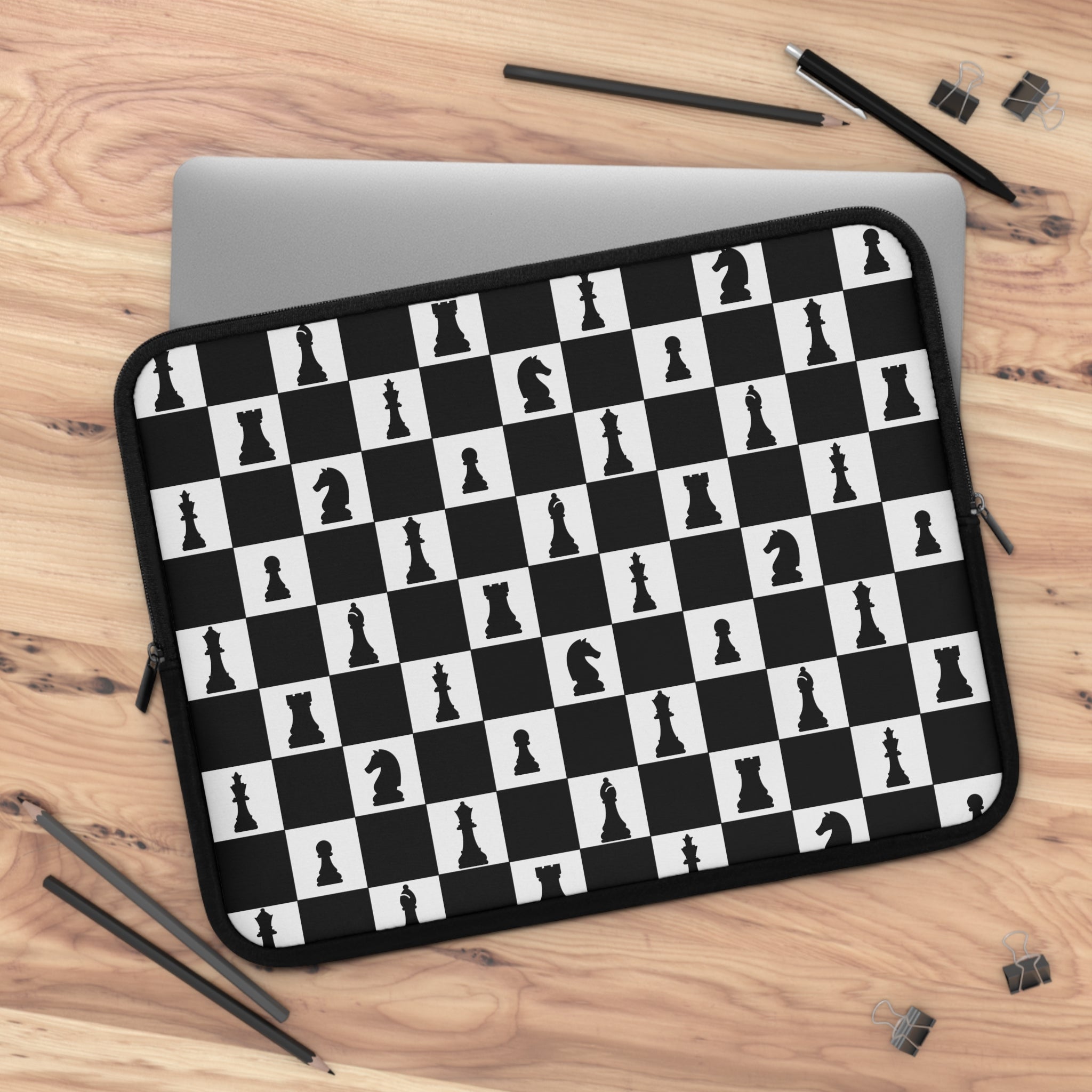 Chess Pattern Laptop Sleeve