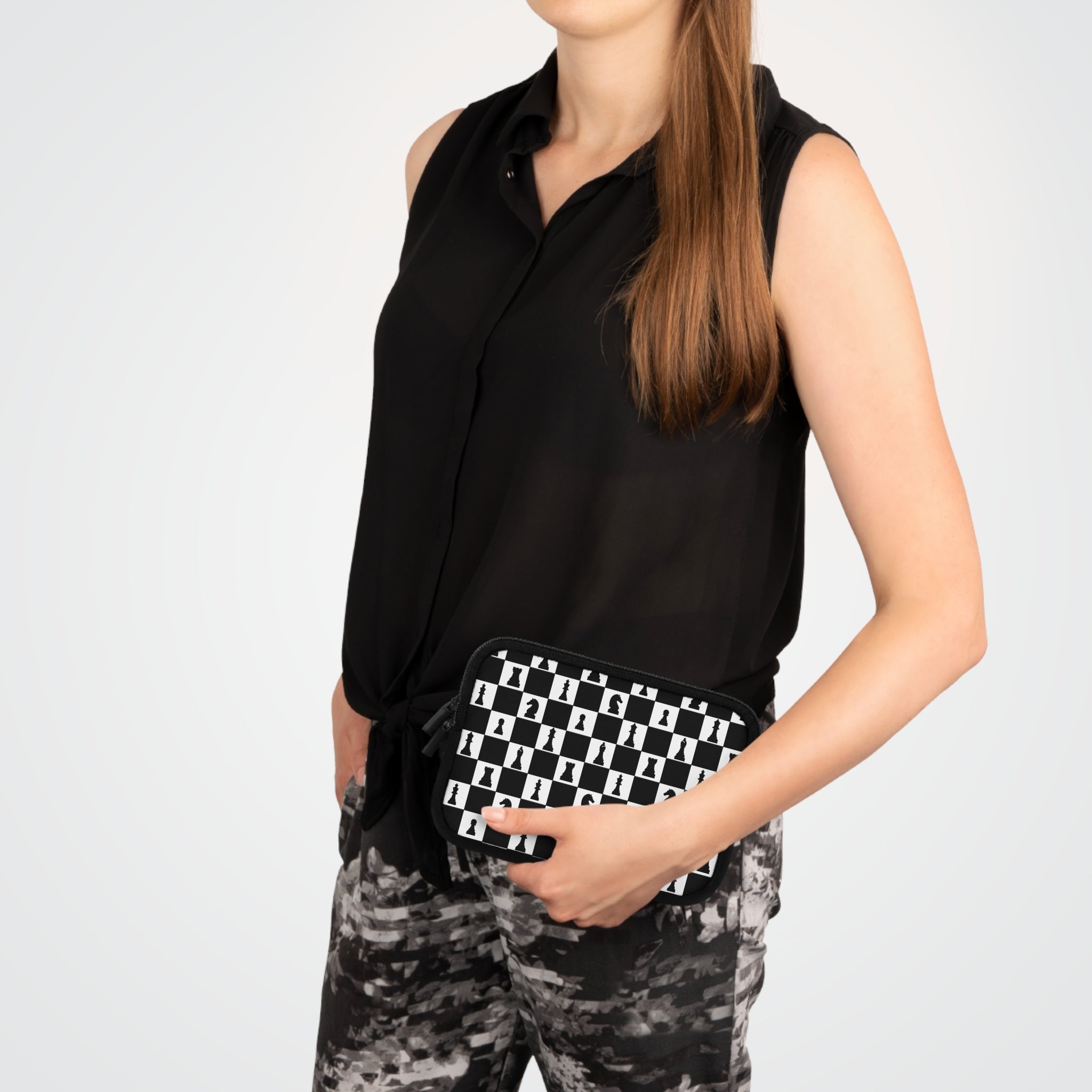 Chess Pattern Laptop Sleeve