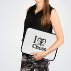 I Love Chess N&B Laptop Sleeve