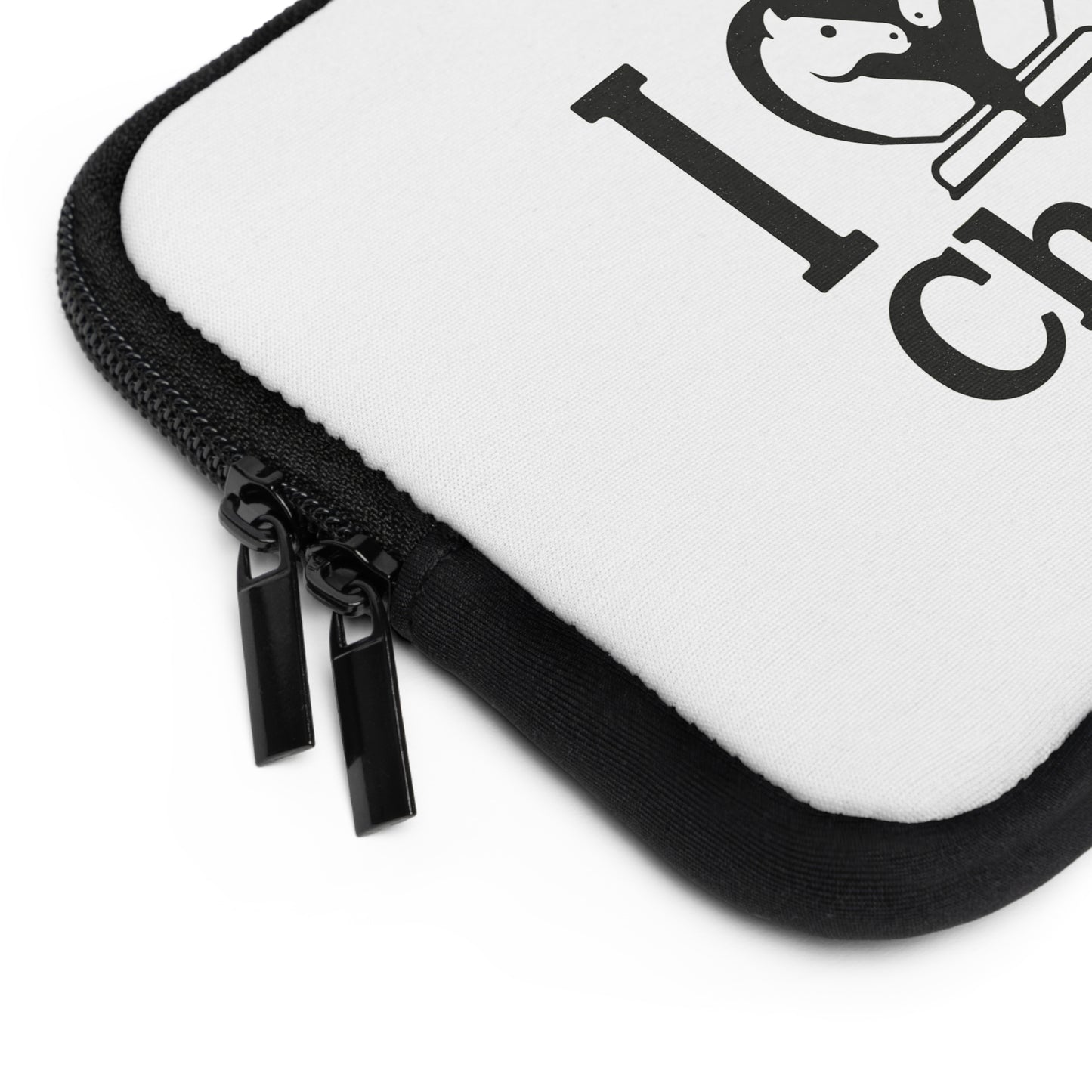 I Love Chess N&B Laptop Sleeve
