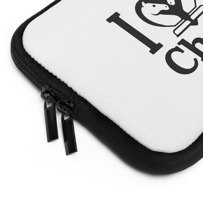 I Love Chess N&B Laptop Sleeve