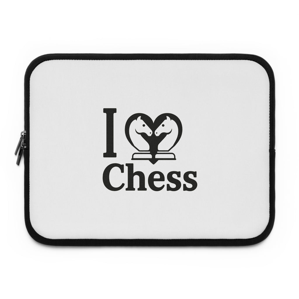 I Love Chess N&B Laptop Sleeve