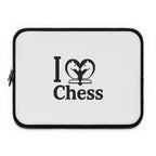 I Love Chess N&B Laptop Sleeve