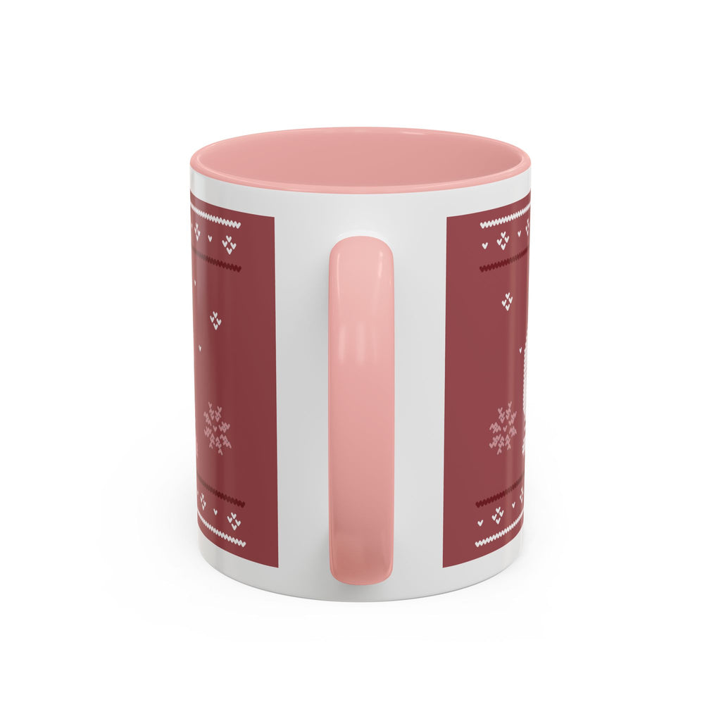 Tasse Thème Echecs pour l'hiver - Rose