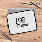 I Love Chess N&B Laptop Sleeve