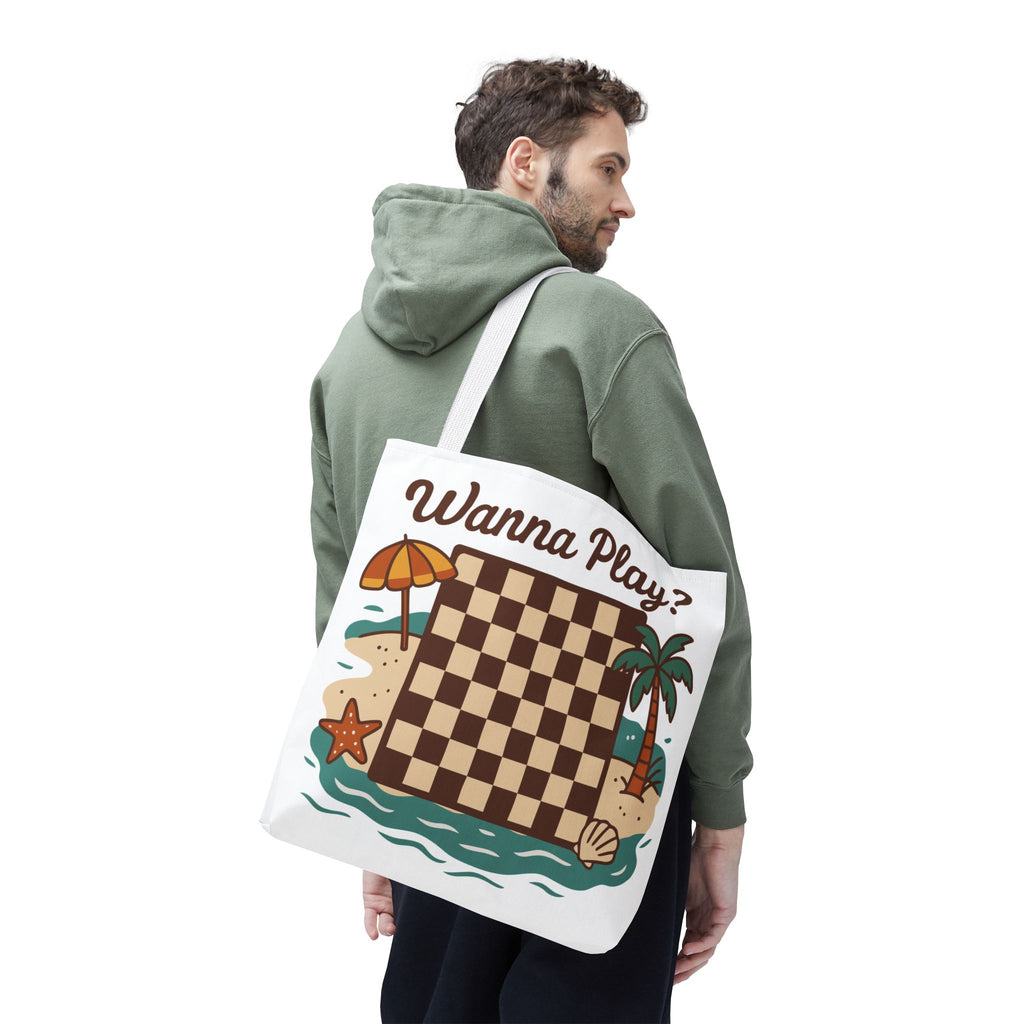 Chessboard at the Beach Tote Bag