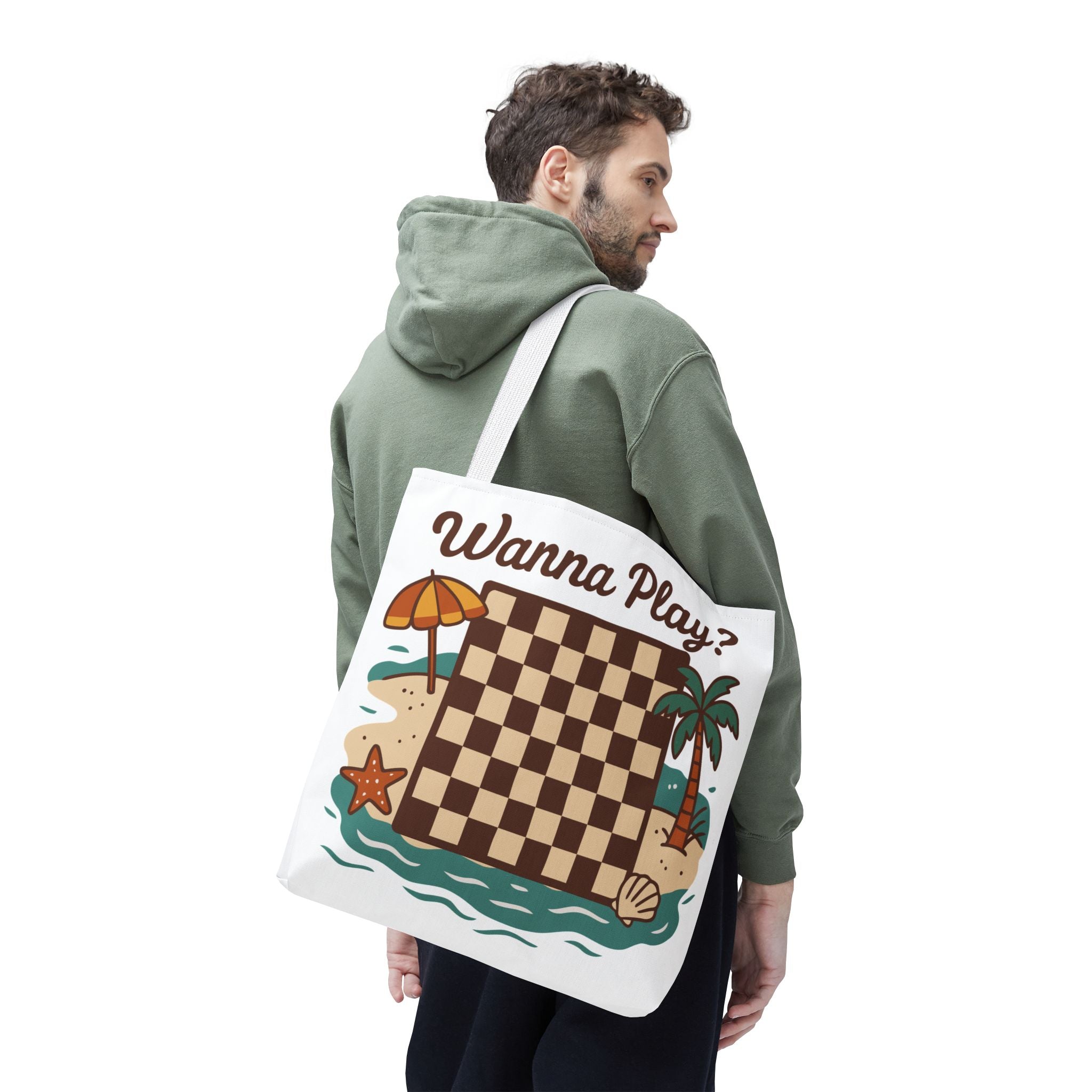 Chessboard at the Beach Tote Bag