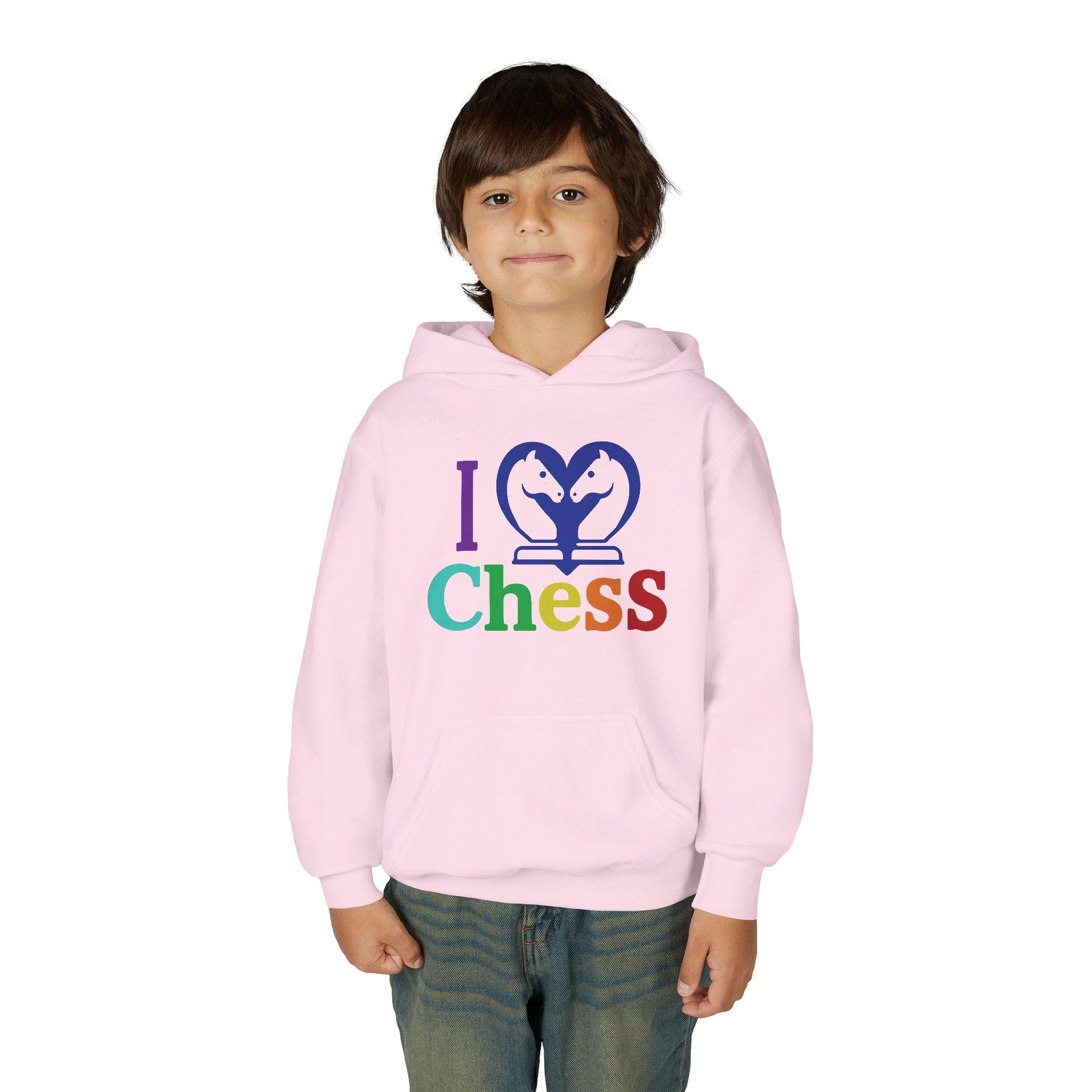 I Love Chess Youth Hoodie