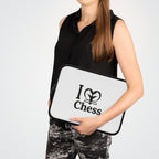 I Love Chess N&B Laptop Sleeve
