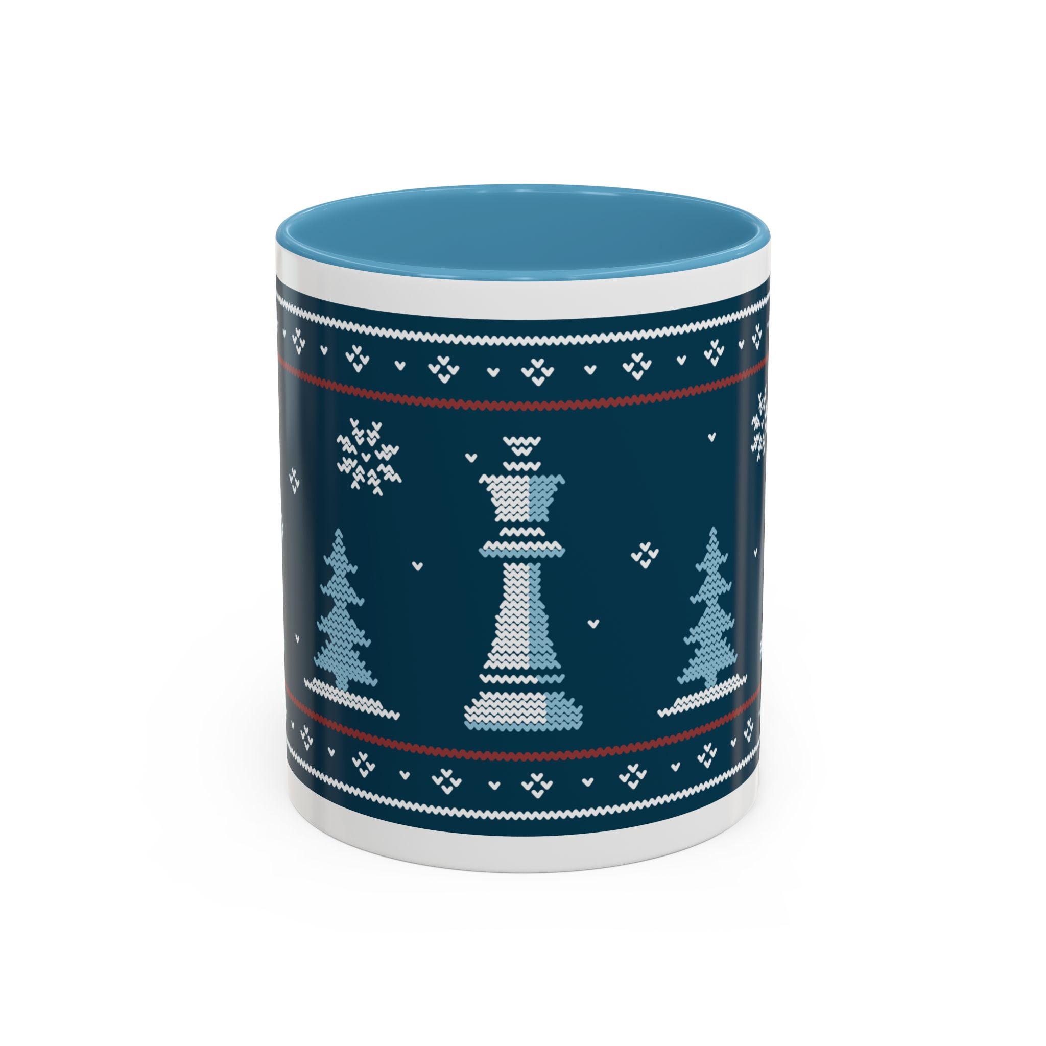 Tasse Thème Echecs pour l'hiver - Turquoise