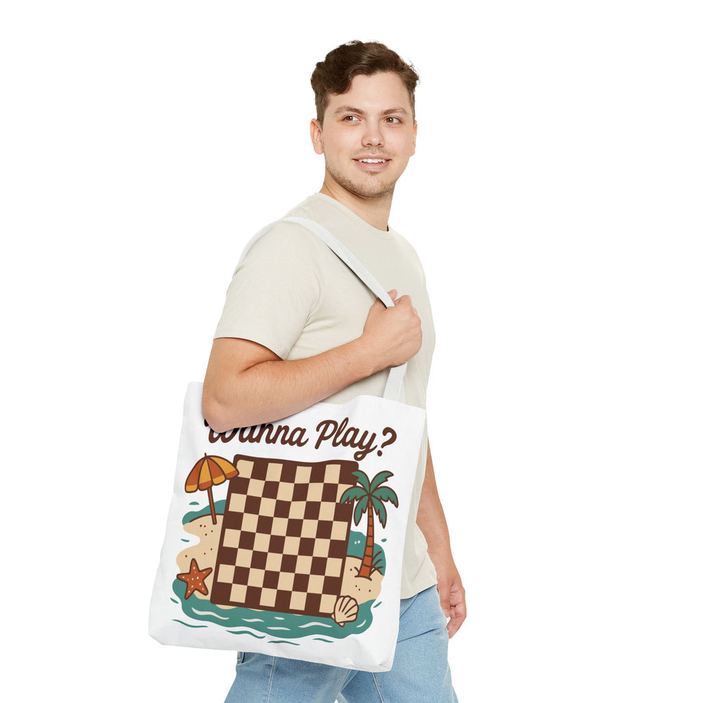 Chessboard at the Beach Tote Bag