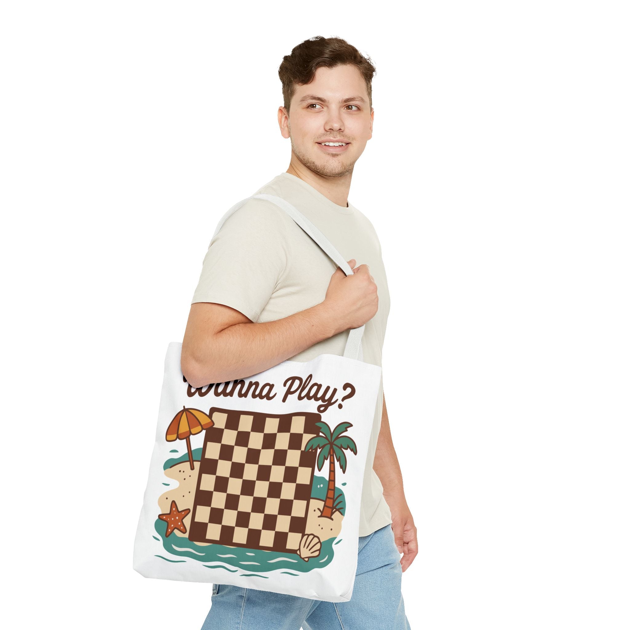 Chessboard at the Beach Tote Bag