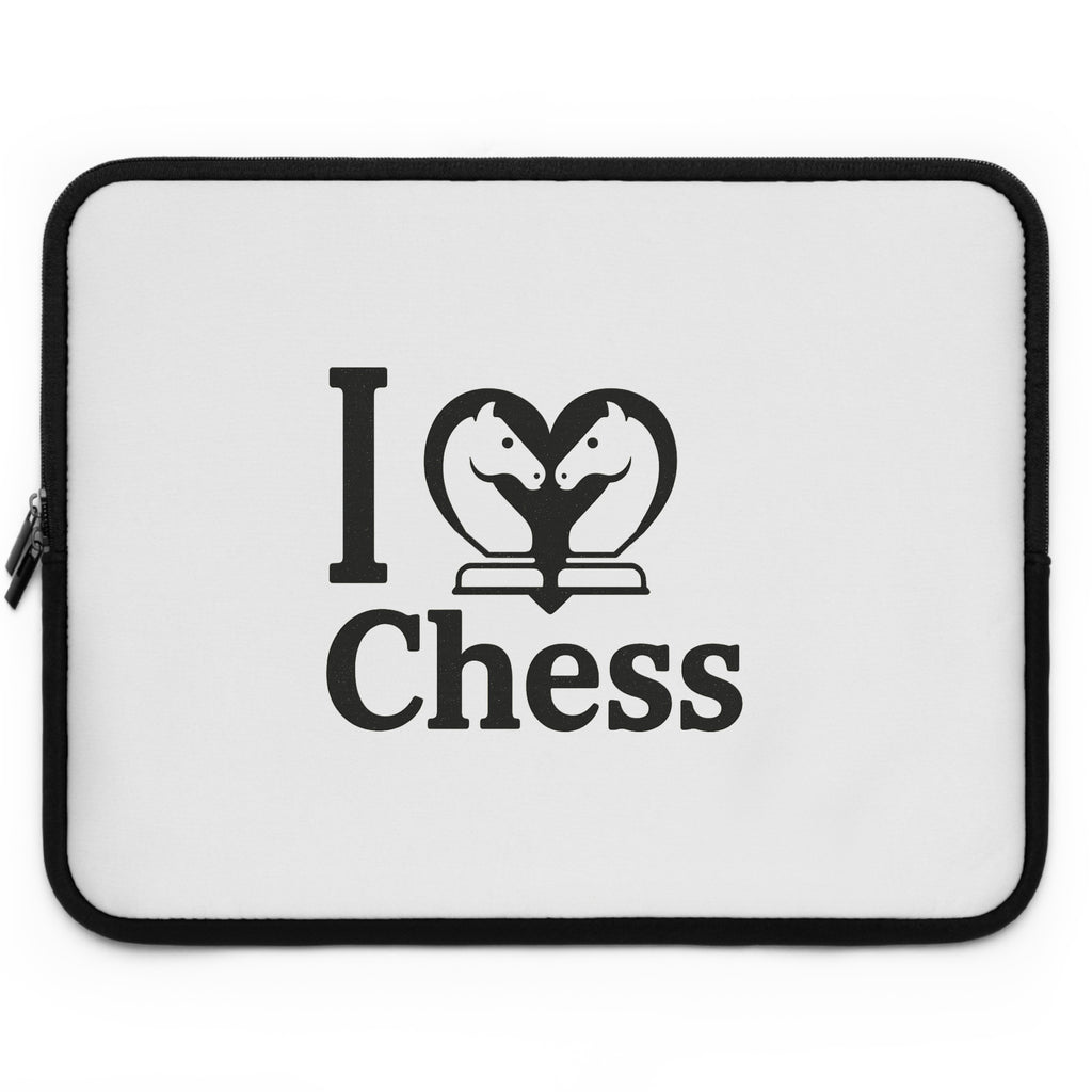 I Love Chess N&B Laptop Sleeve