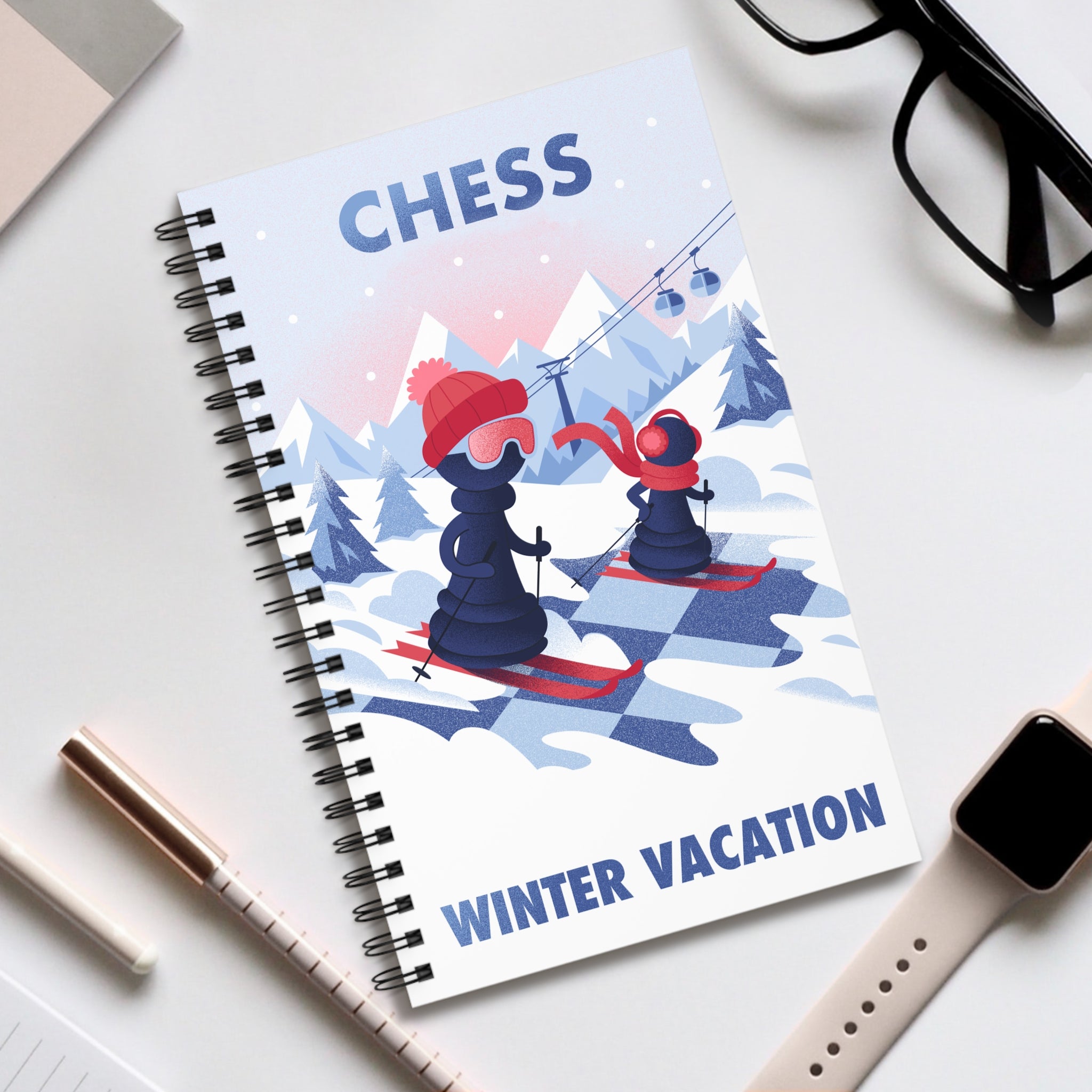 Carnet à Spirales - Pions en vacances d'hiver
