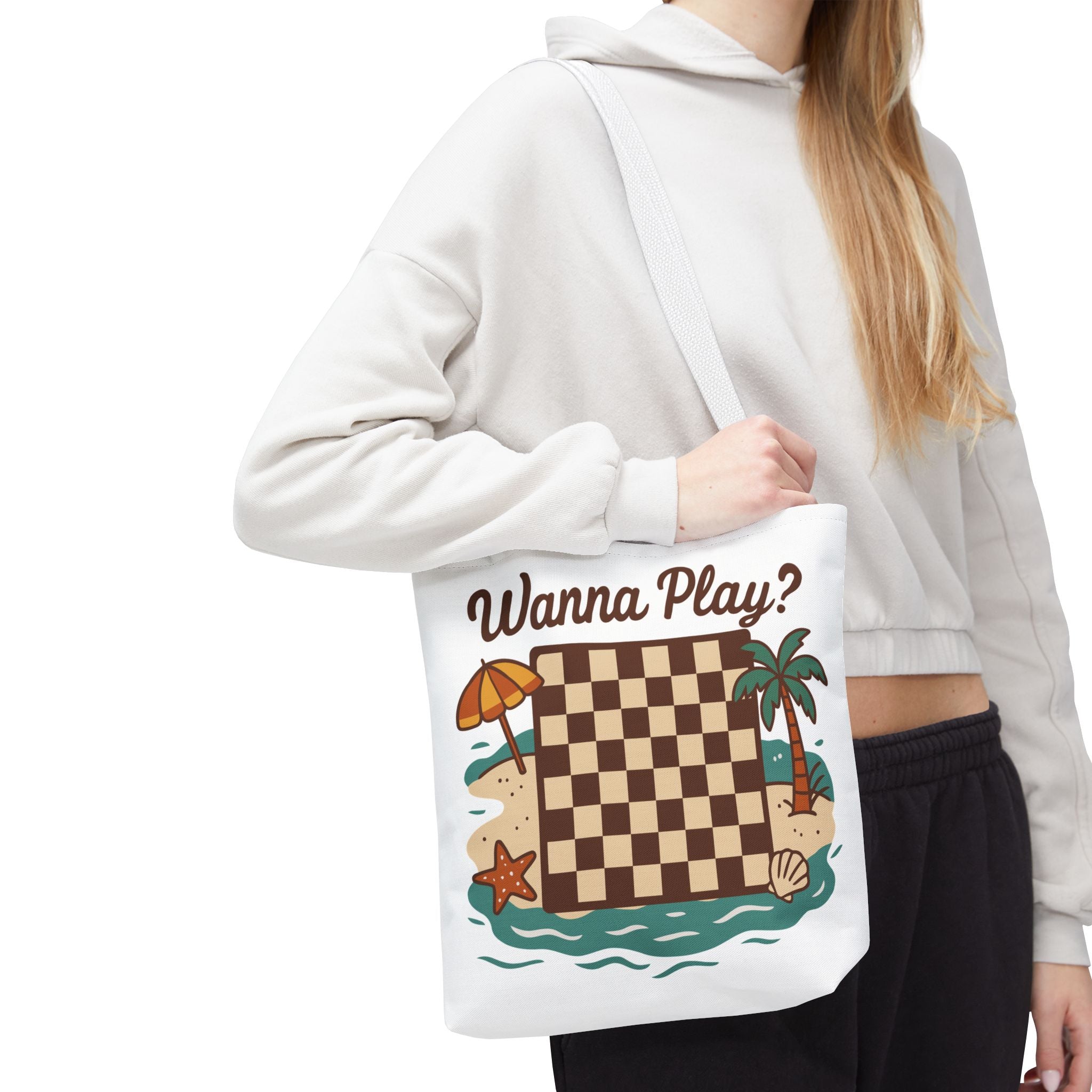 Chessboard at the Beach Tote Bag