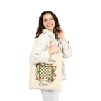 Playful Floral Tote Bag for Chess Games