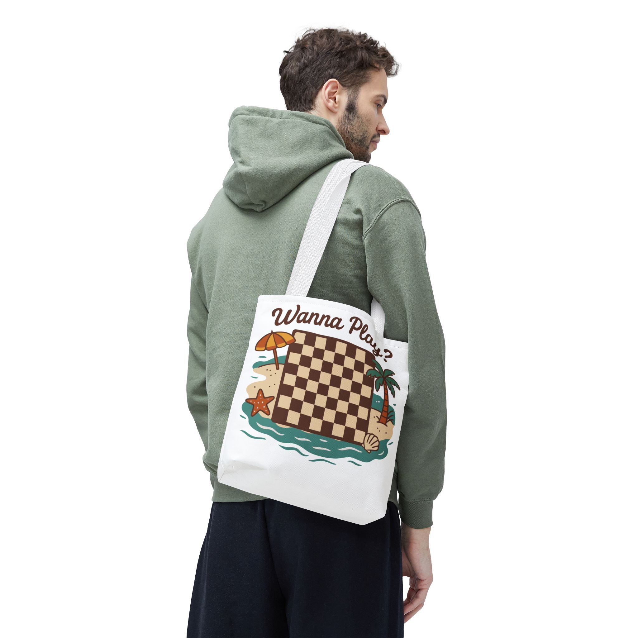 Chessboard at the Beach Tote Bag