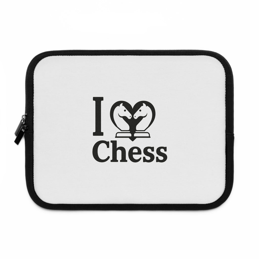 I Love Chess N&B Laptop Sleeve