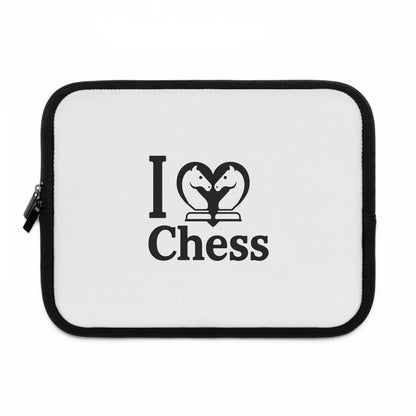 I Love Chess N&B Laptop Sleeve