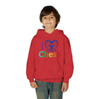 I Love Chess Youth Hoodie