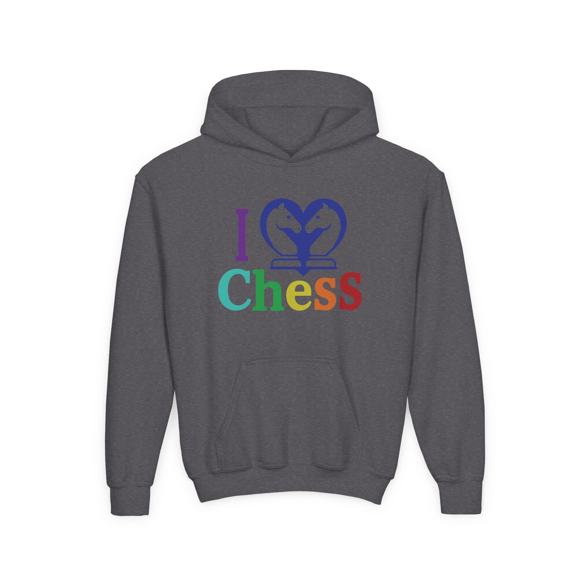 I Love Chess Youth Hoodie